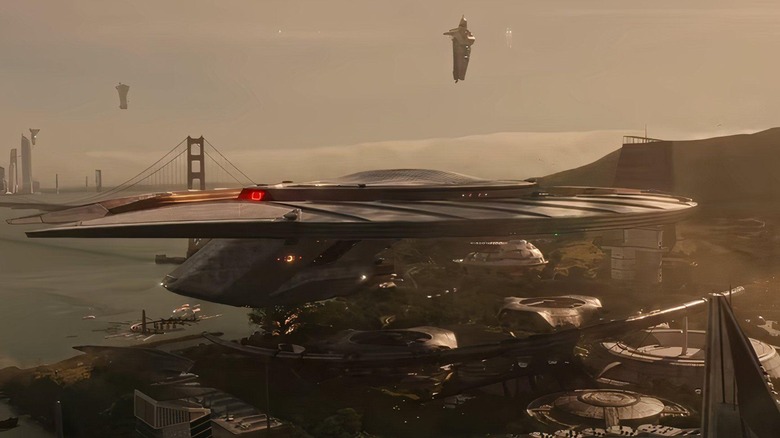 L'USS Athena stationné à San Francisco dans Star Trek : Starfleet Academy