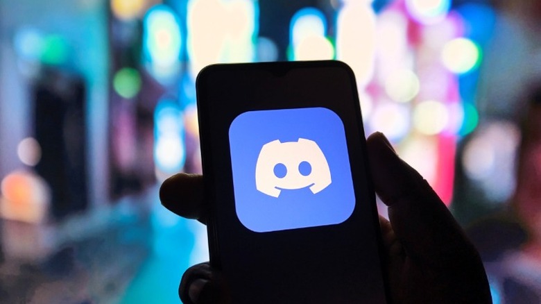 Icône de l'application Discord sur un téléphone