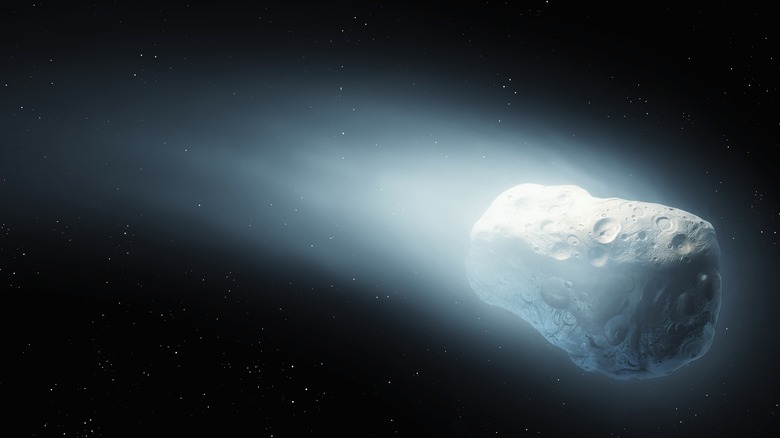 illustration informatique d'un météore