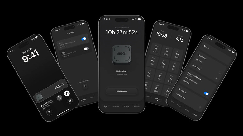 Application Brick affichée sur iOS