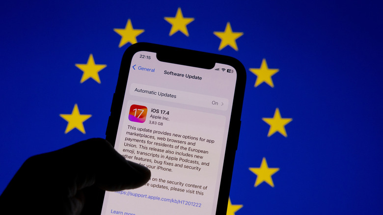 Mise à jour iPhone iOS 17.4 pour la conformité européenne