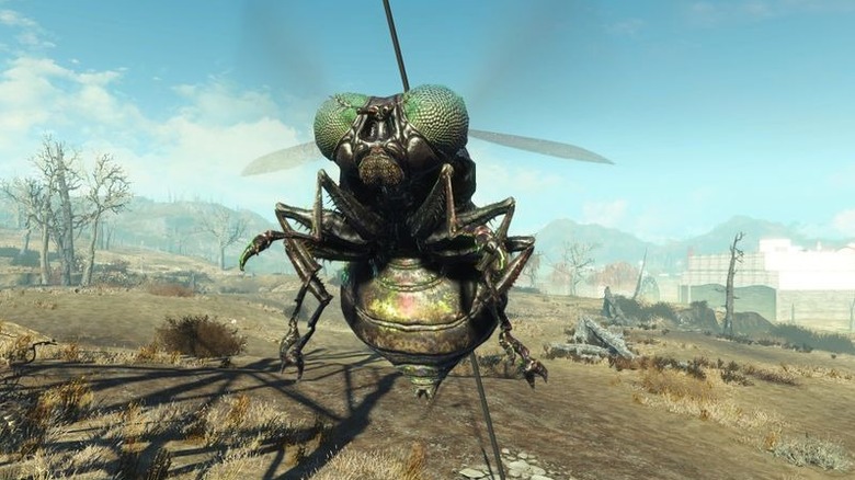Une mouche bouffie bourdonnant à l'extérieur dans Fallout 4