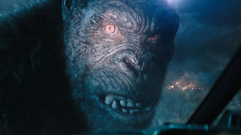 Kong en a plein la vue sur un hélicoptère dans Monarch: Legacy of Monsters