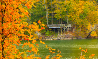 Le parc d'État Storybook de l'Ohio propose un sentier de randonnée avec de magnifiques vues sur le lac