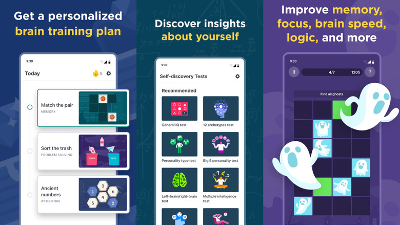 Interface utilisateur de l'application Impulse