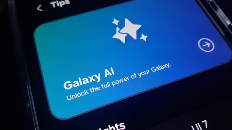 Options Galaxy AI sur un téléphone Samsung