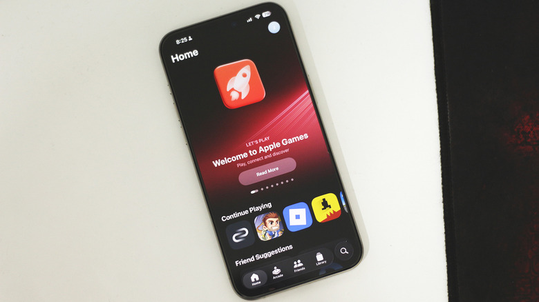 Application Apple Games sur un iPhone