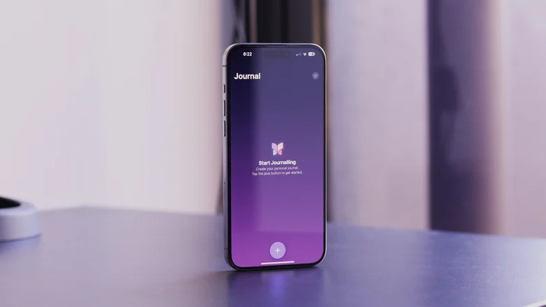 Application Journal sur iPhone