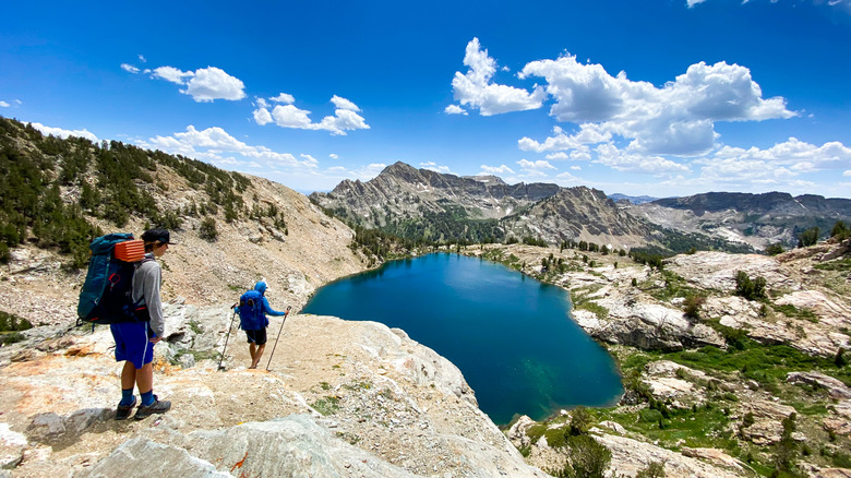 randonneurs dans les Ruby Mountains, Nevada