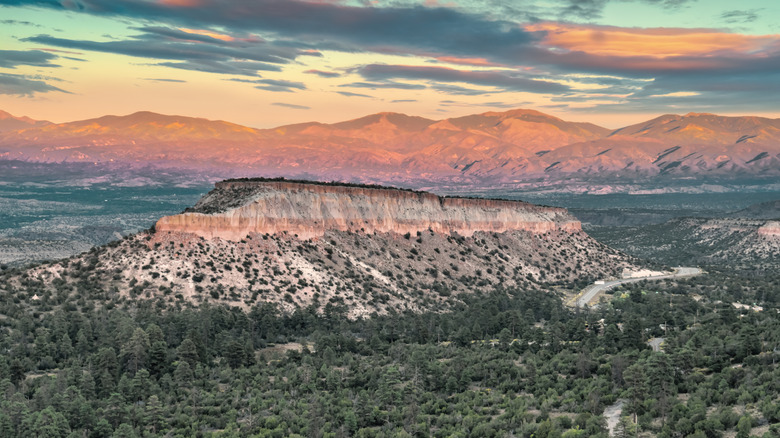 mesa près des montagnes Sangre de Cristo