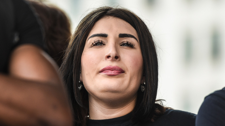 Laura Loomer lors d'un rassemblement à Washington, DC