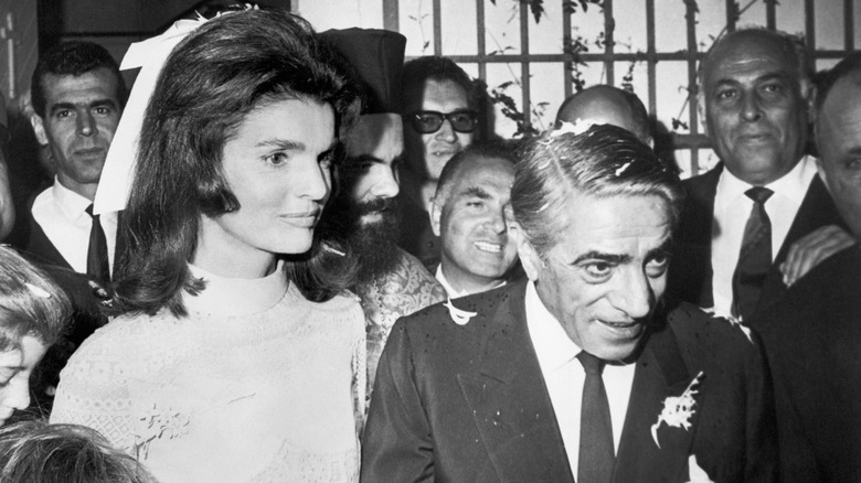 Jackie Kennedy et Aristote Onassis en octobre 1968