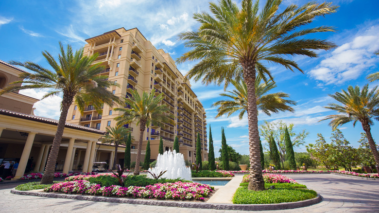 Palmiers bâtiment Four Seasons Orlando