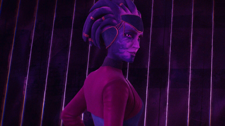 Rheena Sul regardant par-dessus son épaule droite dans Star Wars : Maul - Shadow Lord