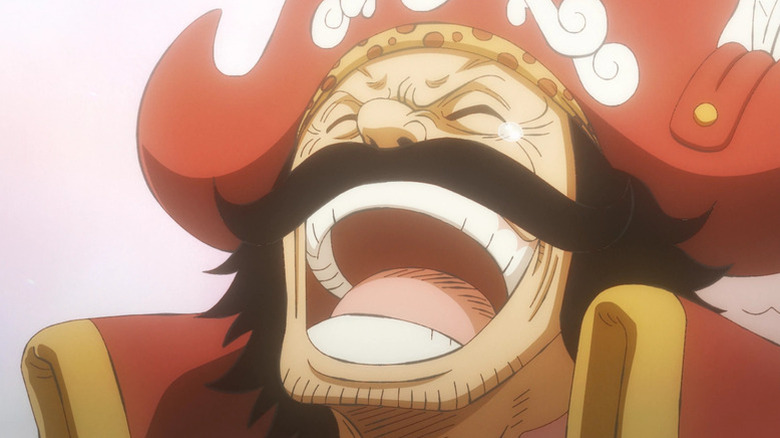 Roger rit en trouvant un trésor légendaire dans One Piece