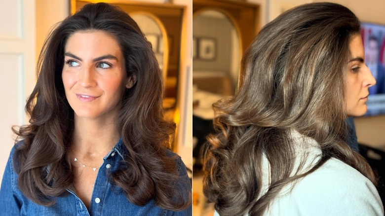 Kaitlan Collins avec des boucles lâches explosives
