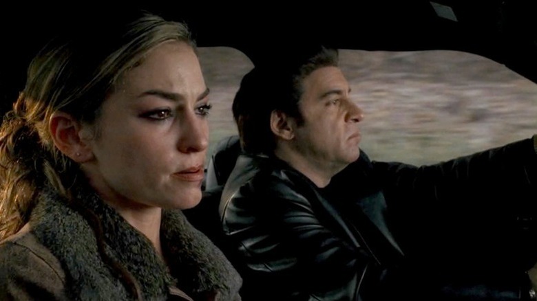 Les Sopranos - Adriana en voiture avec Silvio au volant