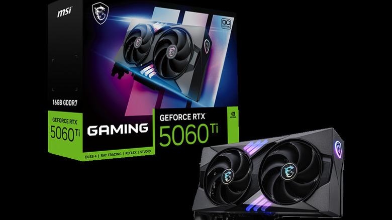 Vue du produit NVIDIA RTX 5060 Ti