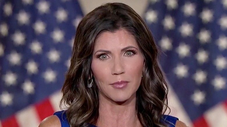 Kristi Noem s'adresse à la Convention nationale républicaine virtuelle de 2020 en août 2020
