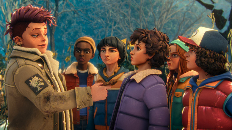 Nikki donne à Onze ce qu'elle pense pendant que le gang regarde dans Stranger Things : Tales From '85