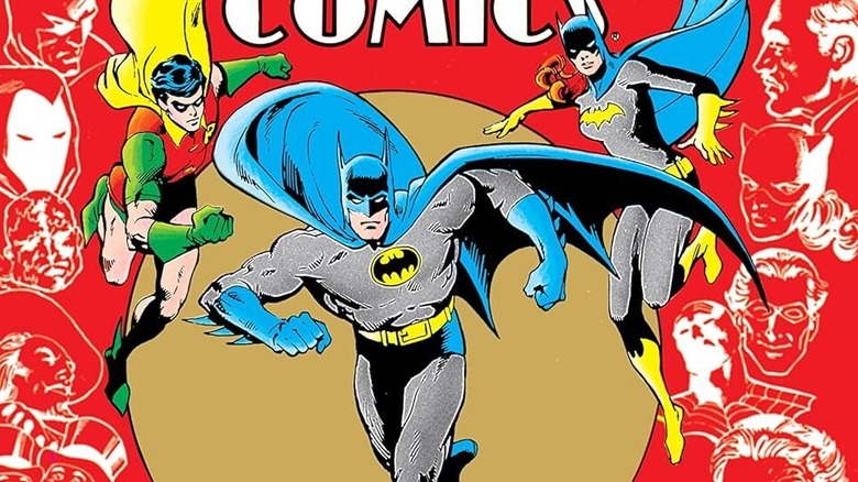 Couverture de Detective Comics #526 montrant Batman, Robin et Batgirl