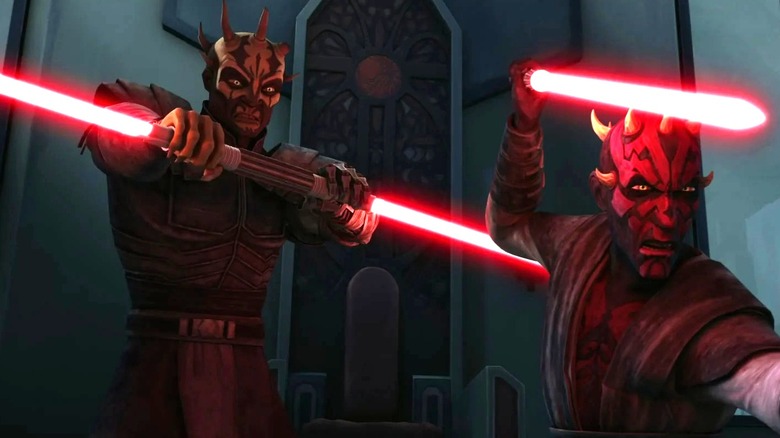 Savage et Maul prennent une pose saisissante et sont mignons en tant que frères et sœurs dans The Clone Wars