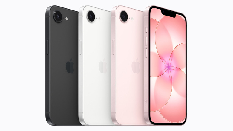iPhone 17e en différentes couleurs