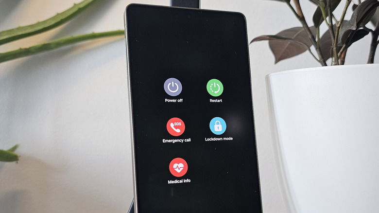 Menu d'alimentation du Samsung Galaxy S25 Ultra