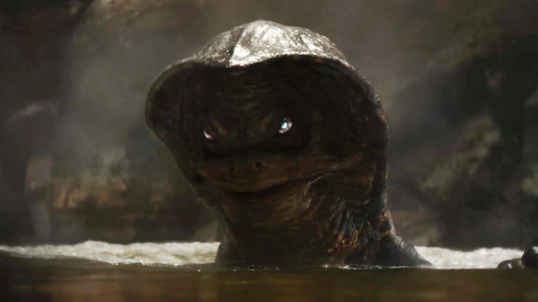 Un Amani tapi dans l'eau dans The Mandalorian et Grogu