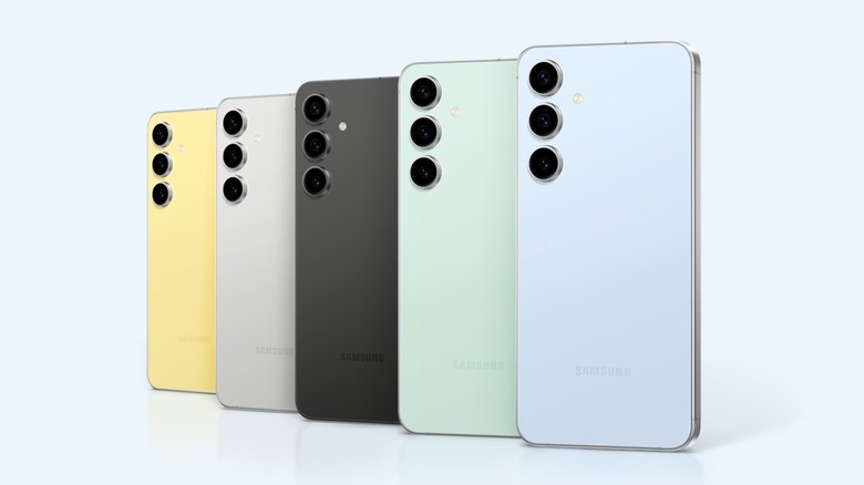 Différentes options de couleurs du Samsung Galaxy S24 FE