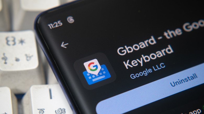 Application Gboard sur un téléphone Android