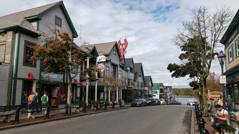 La rue principale de Bar Harbor, dans le Maine.