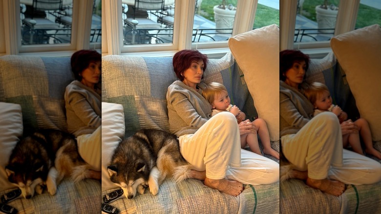 Sharon Osbourne et son petit-fils Sidney
