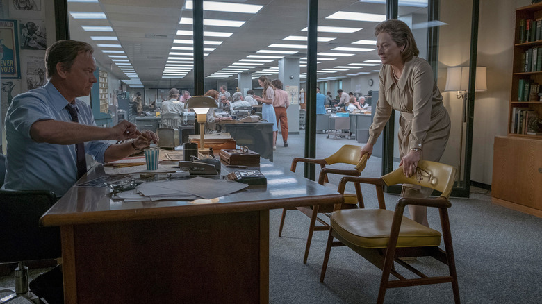 Katharine Graham de Meryl Streep confronte Ben Bradlee dans son bureau dans The Post