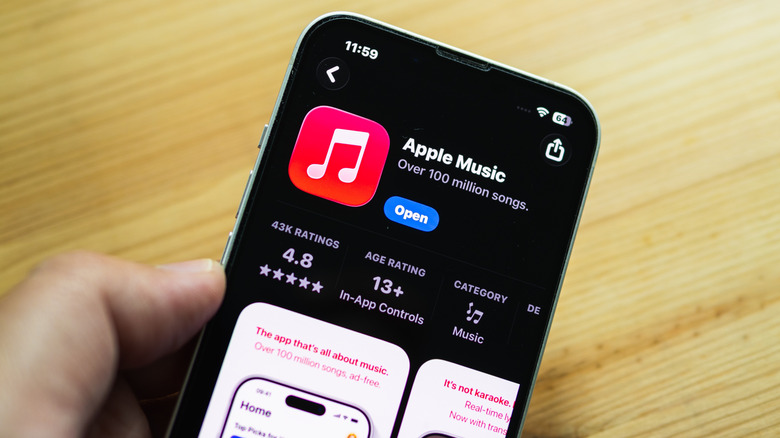Application Apple Music sur l'App Store iOS