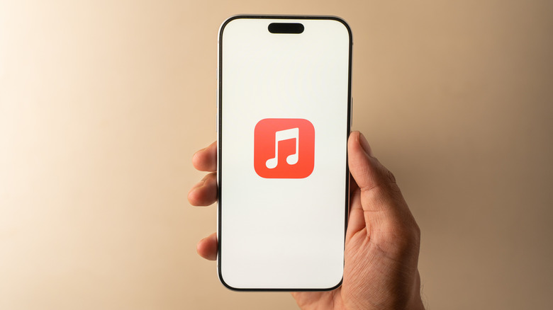 Écran de démarrage Apple Music sur l'écran d'un smartphone