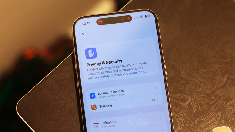 Paramètres de confidentialité dans iOS 27