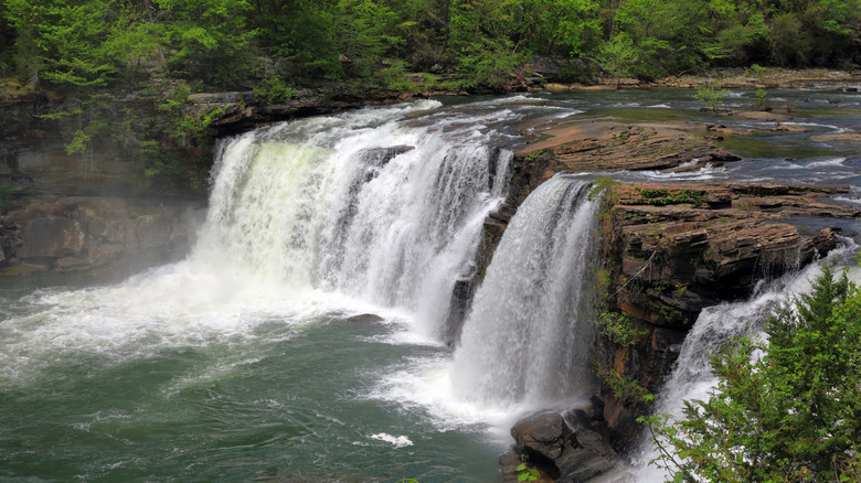 Little River Falls dans la réserve nationale de Little River Canyon, Alabama