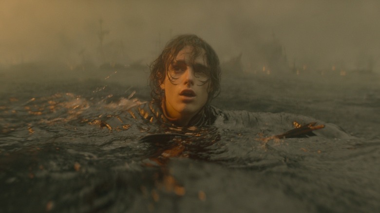 Jace dans l'eau lors de la bataille du Gullet