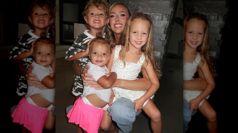 Brittany Mahomes avec des enfants Bronze, Golden et Sterling