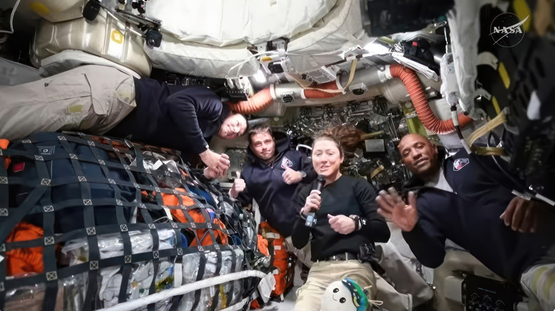 Les astronautes Artemis II à bord du vaisseau spatial Orion