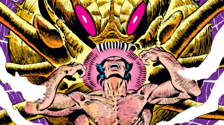 Uncanny X-Men #162 - Wolverine pris dans la toile de Brood géant