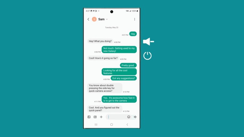Capture d'écran d'un texte sur un téléphone Android.