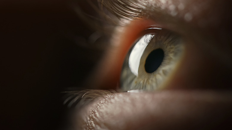 Gros plan de l’oeil humain