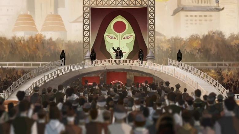 Rassemblement égalitariste dans La Légende de Korra