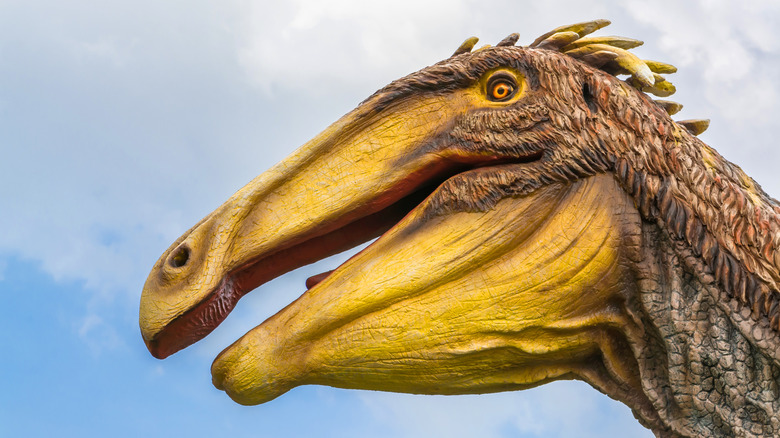 Rendu artistique d'une espèce d'ornithomimosaure