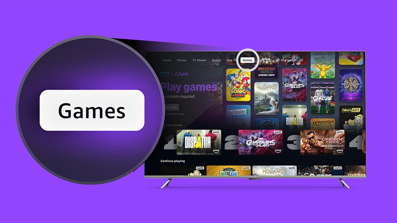 Une fonctionnalité gratuite apporte les jeux vidéo AAA à Amazon Prime Video