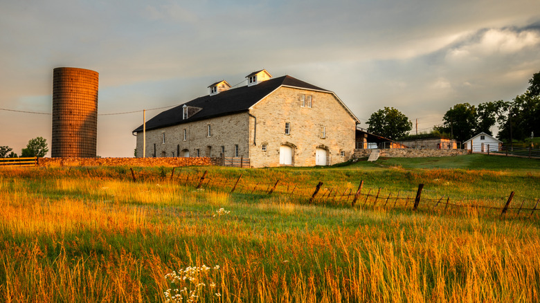 Ranch Spring Hill dans la réserve nationale de Tallgrass Prairie