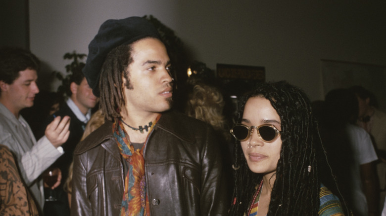 Lenny Kravitz et Lisa Bonet en 1987