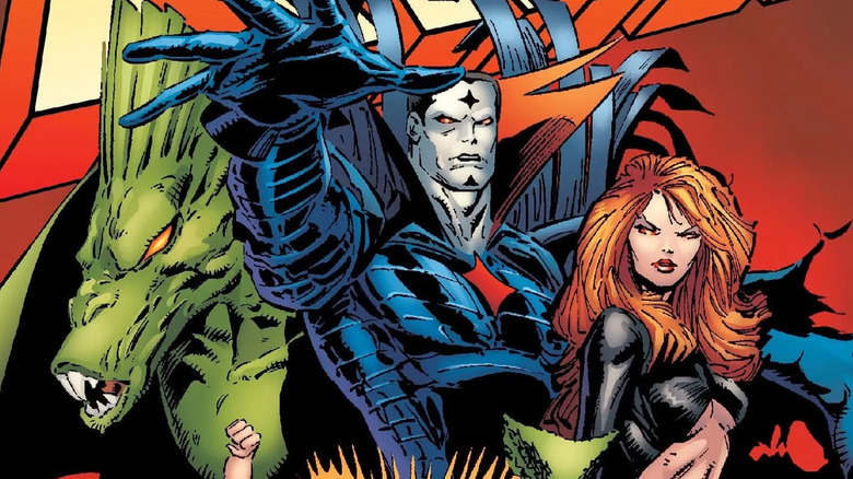 Couverture d'Inferno mettant en vedette un démon, Mister Sinister et la reine gobeline